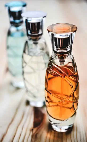 Security 1 Three perfume bottles image on security page at Venus Scentuary website.
