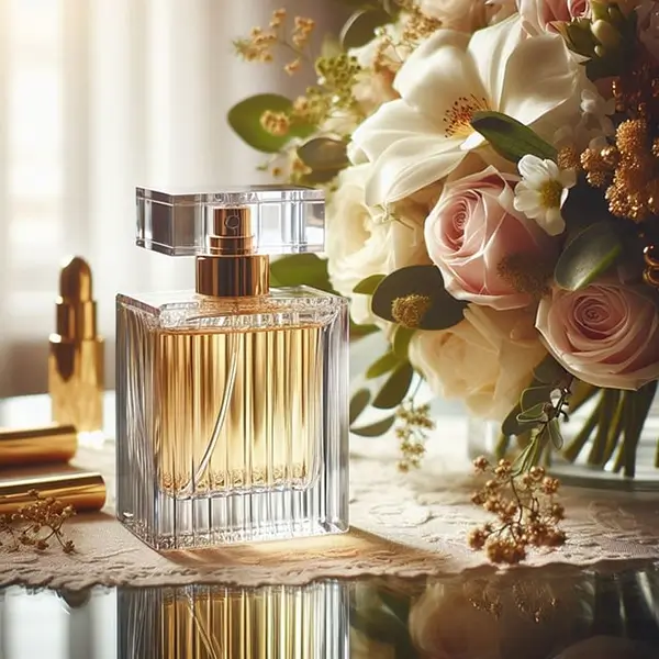 Terms & Conditions 1 Perfume and roses image on the Terms and Conditions page at Venus Scentuary website.